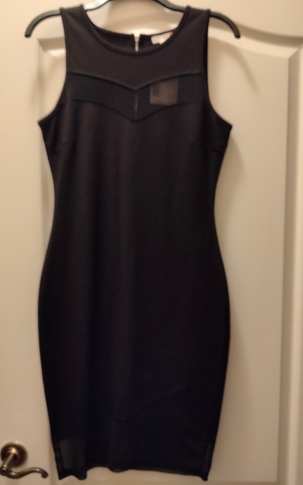 Sexy Black Guess midi dress NWT
